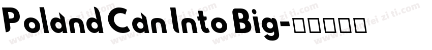 Poland Can Into Big字体转换
